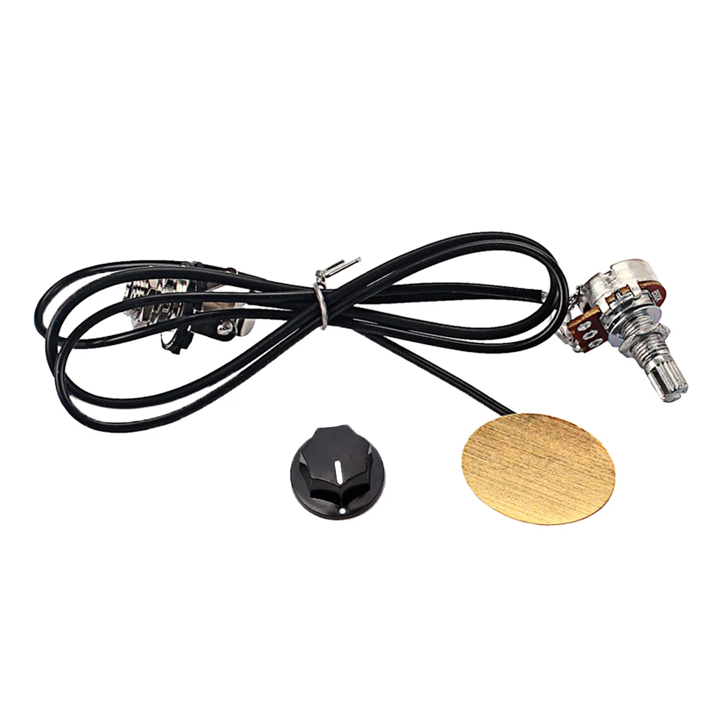 6.35mm Piezo Prewired Pickup Transducer Amp For Acoustic Guitar Violin
