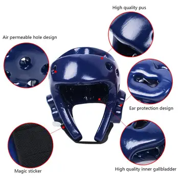 

High Quality Taekwondo Kickboxing Helmet Karate Kickboxing Sanda Mask MMA Boxing Kickboxing Head Guard Protector Helmet Low Sale