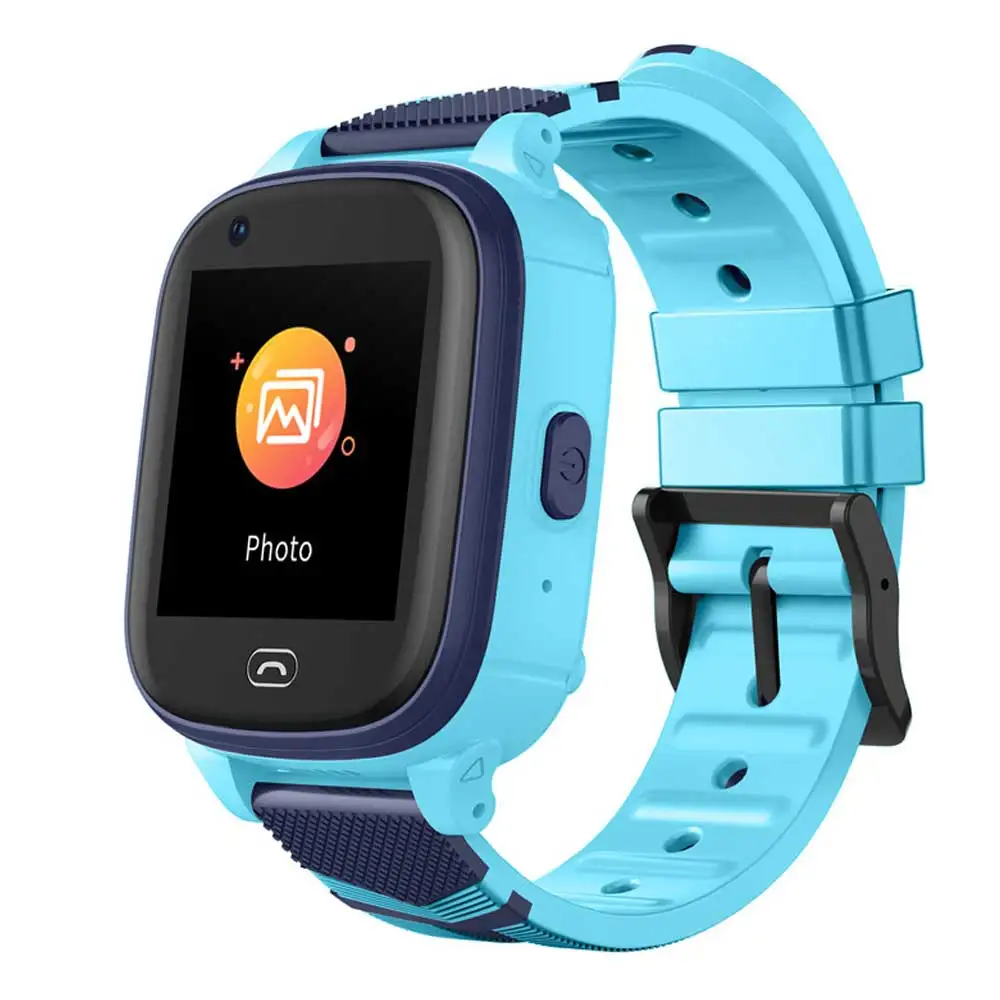 A60 4G Детские умные часы Детские wifi фитнес-браслет часы с gps подключен IP67 водонепроницаемый детские мобильные умные часы - Цвет: Синий
