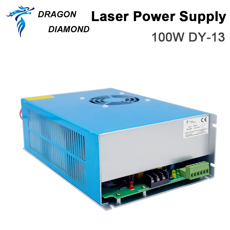 Dragon Diamond DY-13 100 Вт Co2 лазерный источник питания для RECI Z2/W2/S2 Co2 лазерная трубка для гравировки/резки серии DY