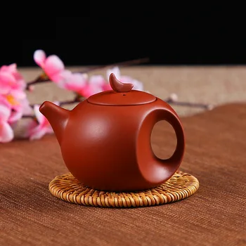 

Yixing Purple Clay Pot Handmade Zhu Clay Teapot Ceramic Tea Set Moon Pot Filter Small Bubble Teapot Flower Teapot Home