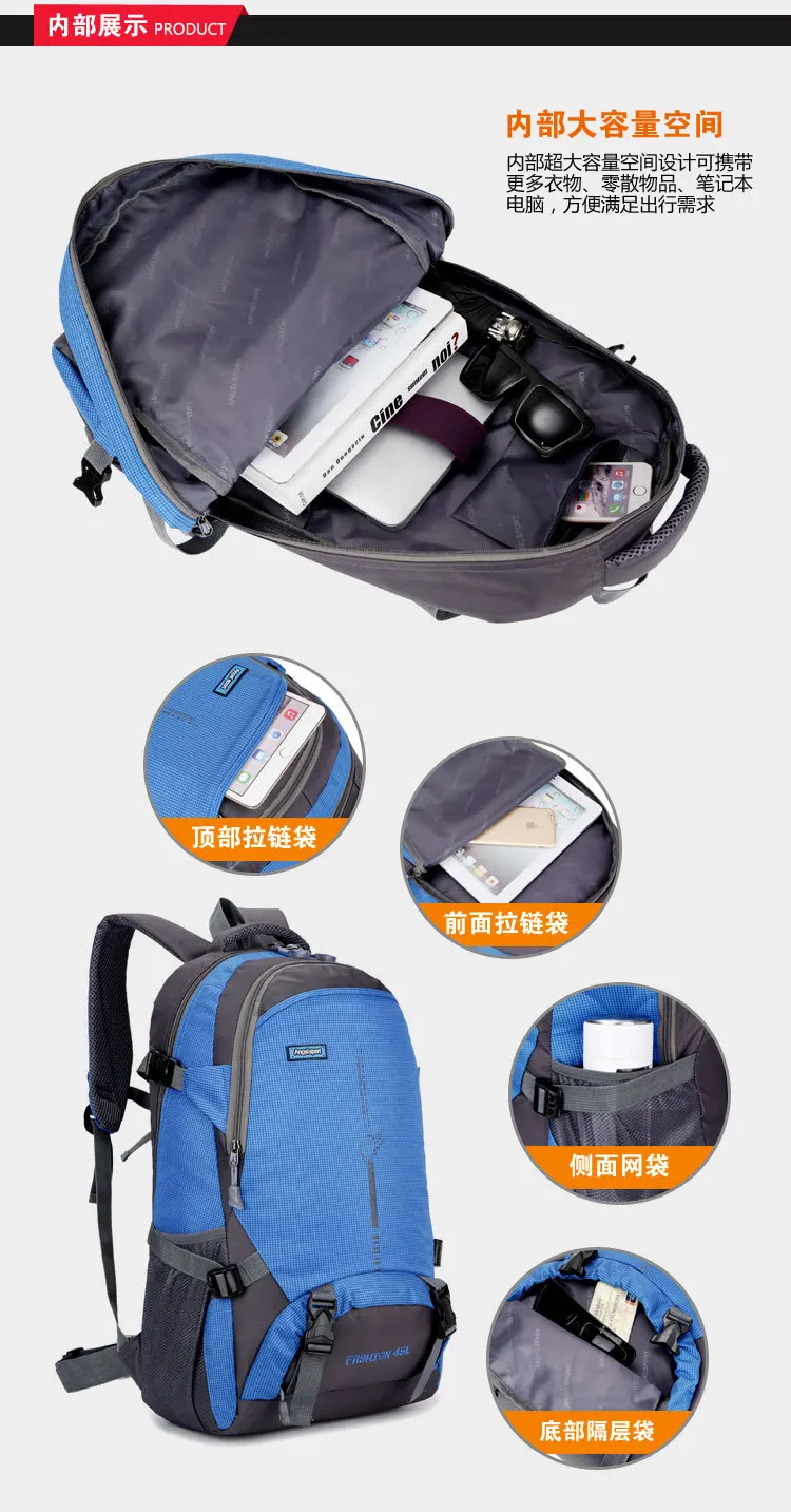 Водонепроницаемый рюкзак для скалолазания 40л спортивная сумка рюкзак для путешествий походный рюкзак женская Трекинговая сумка для