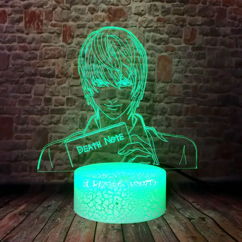 Крутой 3D иллюзионный светодиодный светильник для рабочего стола красочный