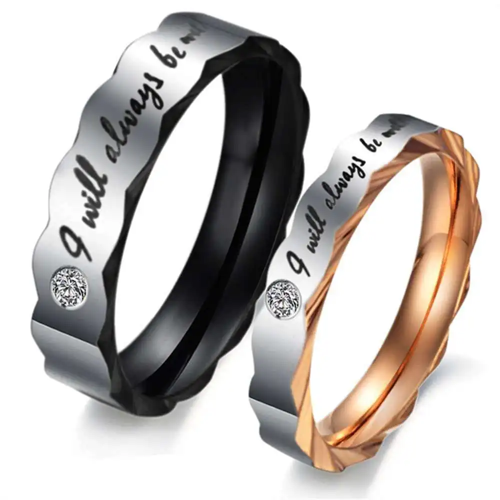 

Women Men Jewelry Titanium Steel Ring artificial corrugation couple Rings so310