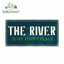 ^#Cheap EARLFAMILY 13cm x 6.1cm for The River Is My Happy Place Sign Car Stickers Vinyl Graphics JDM RV VAN Fine Decal Car Accessories ^#Cheap EARLFAMILY 13cm x 6.1cm for The River Is My Happy Place Sign Car Stickers Vinyl Graphics JDM RV VAN Fine Decal Car Accessories