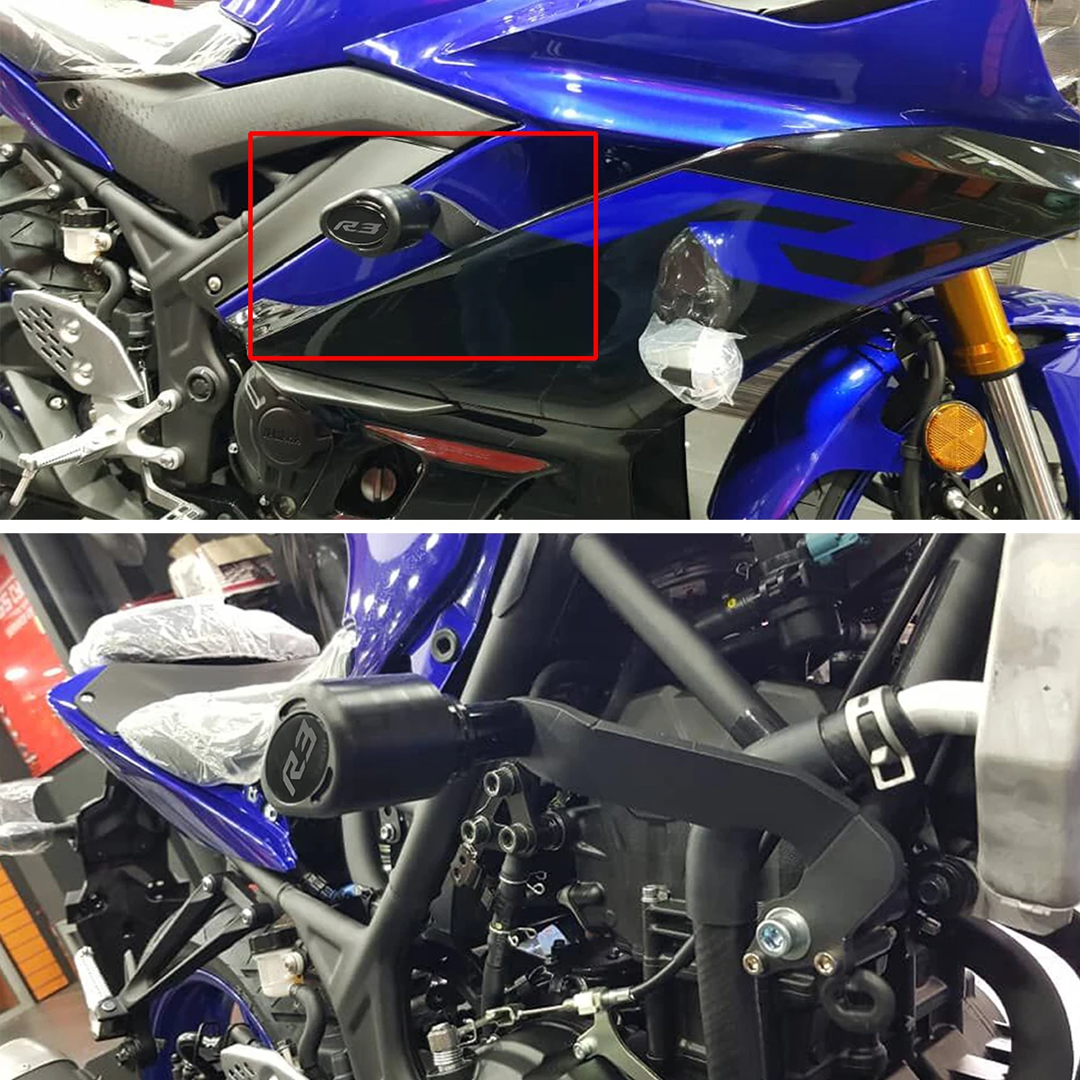 Мотоцикл YZF R3 2019 2020 рама падение Краш колодки корпус двигателя ползунки протектор
