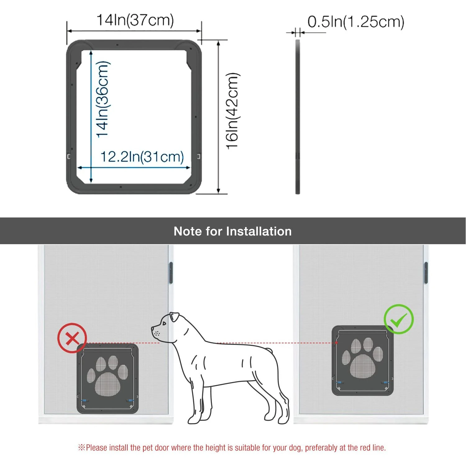 pet screen door 4 Way Lockable Dog Cat Door Security Flap Door ABS Plastic Gate for Cat small medium large Dog Pet Supplies