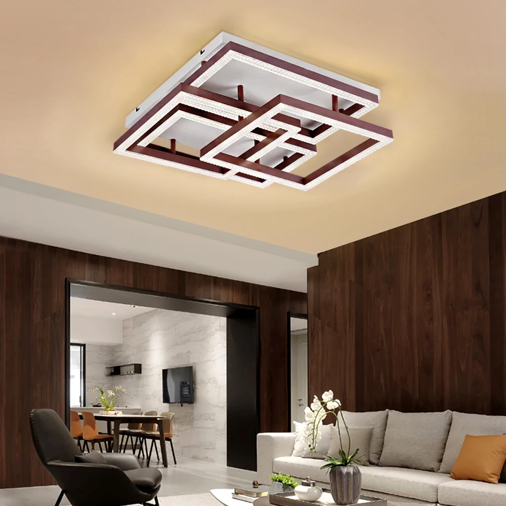 

Modern LED rings Ceiling Lamp for kitchen living room study room bedroom Dimmable+Remote control geometry fixture