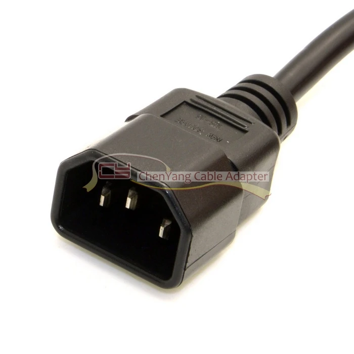 IEC 320 C14 штекер к C15 Женский силовой удлинитель для адаптер для электрического чайника 100 см