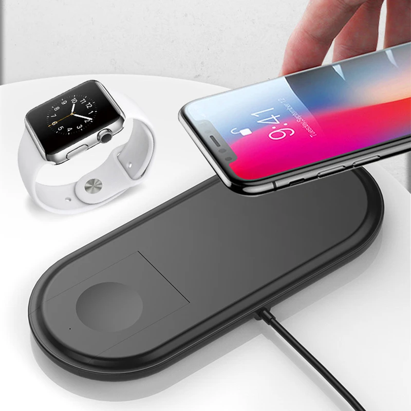 Musubo Беспроводное зарядное устройство для iWatch 2 Qi Быстрая зарядка для часов серии 4 Роскошные для Apple Watch 3 iPhone 11 Pro Max быстрое зарядное устройство