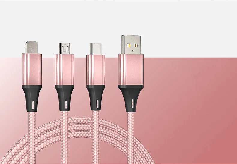 Быстрая зарядка triad type-C Micro USB кабель зарядное устройство для Iphone 7 samsung s7 millet многофункциональные данные Redmi Note 5 Pro