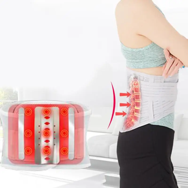Турмалиновый Магнитный самонагревающийся пояс для спины ортопедический Женский Мужской Поясничный поддерживающий коврик для здоровья