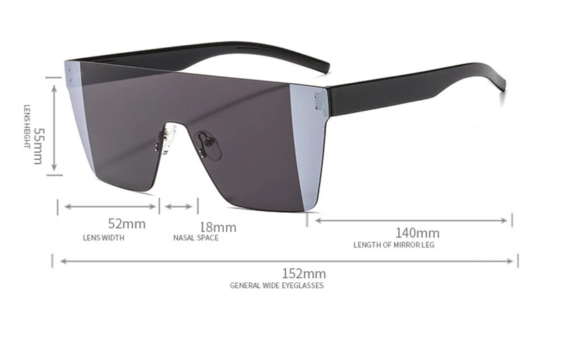 Новые квадратные солнцезащитные очки для женщин цельные винтажные мужские градиентные цветные негабаритные Солнцезащитные очки женские зеркальные очки UV400