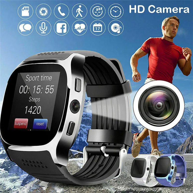 

HD Display Bluetooth Smart Watch Blood Pressure Men Women For Android iphone