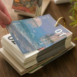 Calendrier de Table avec peinture à l'huile non répétée, Pages intérieures, bureau, planificateur, Agenda quotidien, organisateur, décoration de maison et de bureau, 2022 