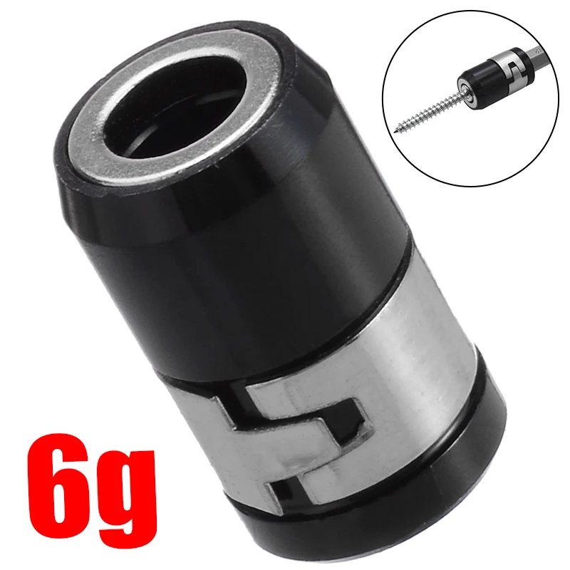 

1Pcs Screwdriver Bits Magnetic Ring 1/4" 6.35mm Aluminum Alloy Strong Magnetic Screw Bit For Power Tool Bit