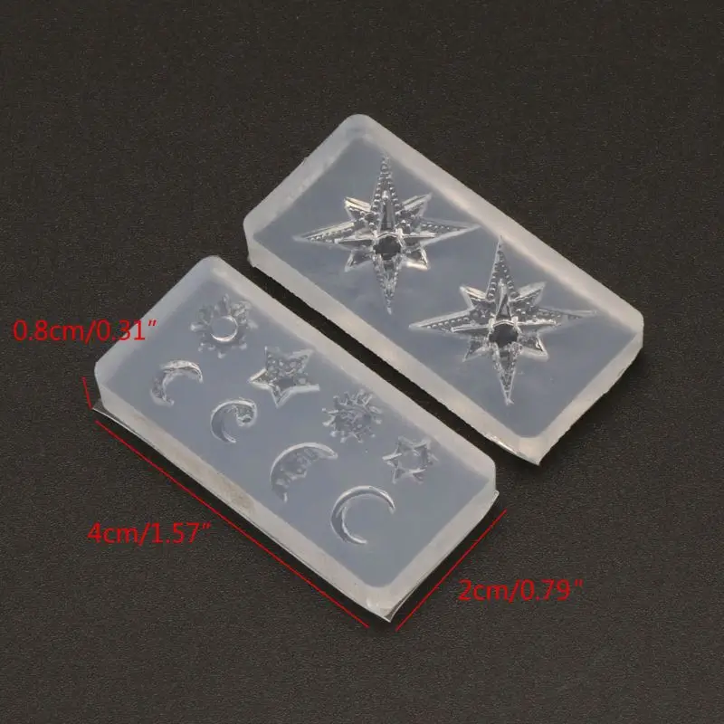 

Mini Size Moon Star Sun Resin Jewelry Fillings Resin Silicone Mold Jewelry Tools