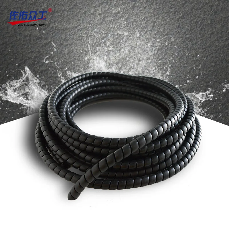 8-28mm 2m cable spiral wrap spiral cable Colorful wire wrap spiral in cable sleeve spiral cable protector Winding Pipe