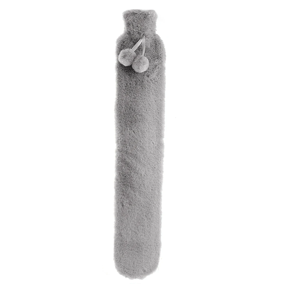 Grey Fur 74x14 см розовый серый съемный чехол из меха резиновая бутылка для горячей воды удлиненная для хранения бутылок с горячей водой сумка для талии ручной нагрев ног - Цвет: Grey Fur