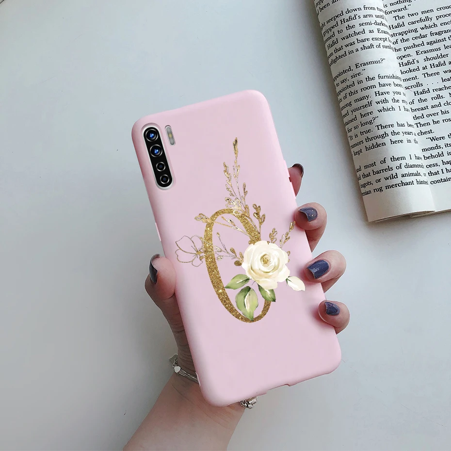 cases for oppo back For OPPO A91 Case 6.4" For OPPO F15 Case Funda Silicone Soft Flowers Letters Phone Case Back Cover For OPPO A91 A 91 2020 Cases oppo phone cases Cases For OPPO