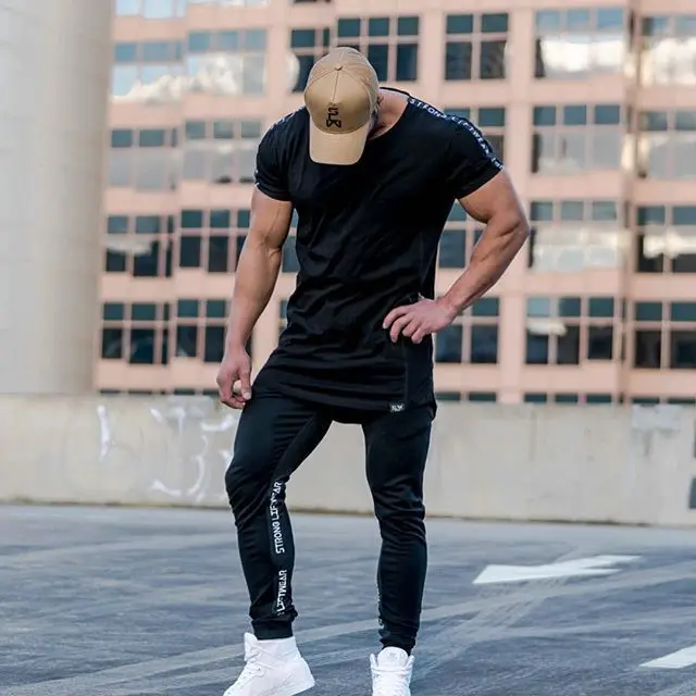 

New Style Fitness Trousers Training Cotton Elasticity Closing Sweatpants Elasticity Breathable Running Large Size Sports Casual