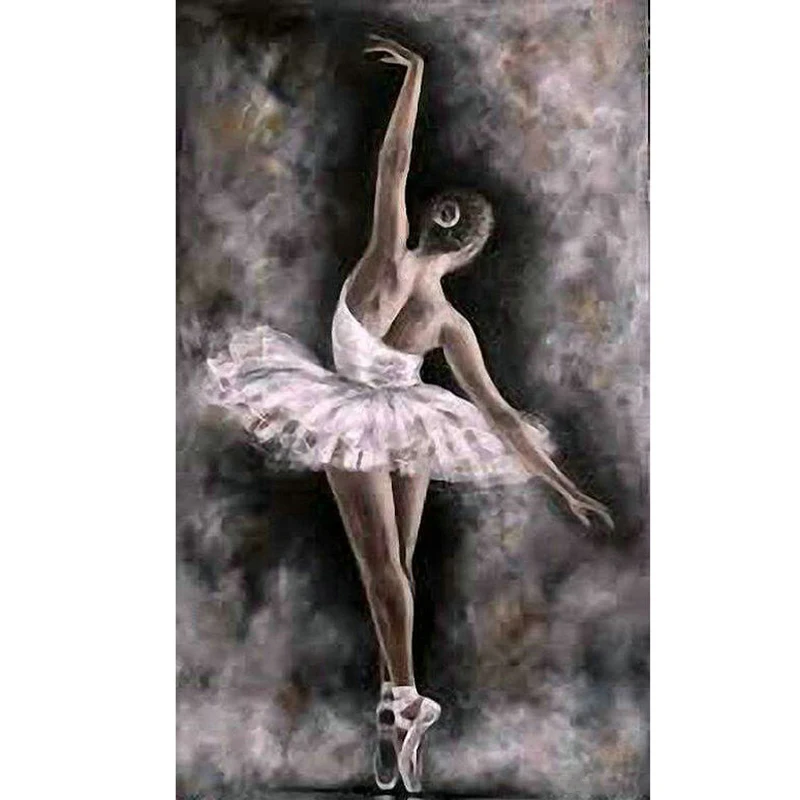 5D DIY Diamond Painting Ballerina Girl Full Square Round Diamond Mosaic Cross Stitch character Embroidery Home decor gift