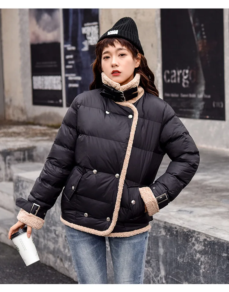 New Style down Jacket Cotton-padded Clothes Retro Hong Kong Style Versatile Cotton-padded Jacket