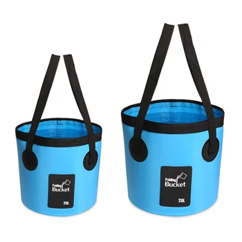 

12L/20L Folding Fishing Bucket Outdoor Multifunctional Car Wash Bucket Water Storage Container Bucket for Camping Hiking Travel