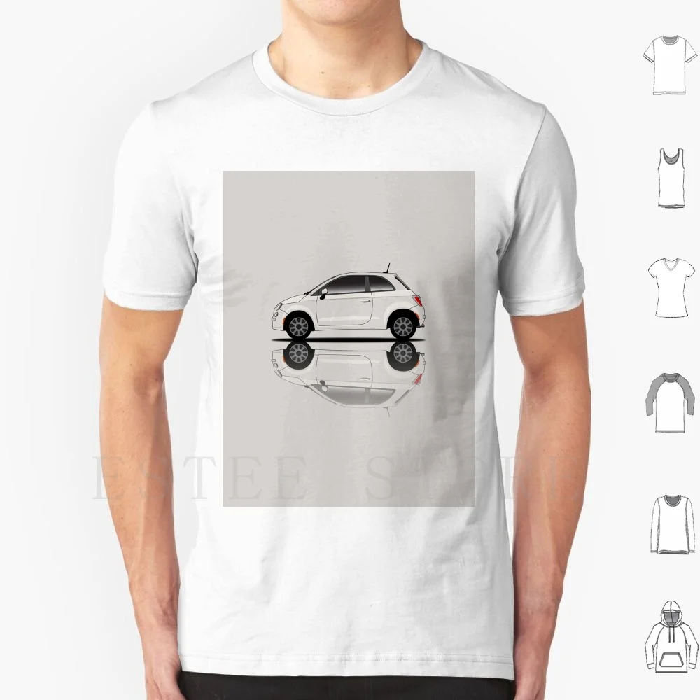 Fiat 500 T Shirt Uomo Cotone 6Xl Fiat 500 Abarth Rally Italiano Rally Classico Retrò Drift Drift Race Car Racing Vintage