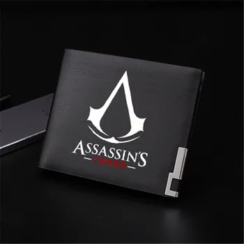 

New Style Game Assassins Wallet Black Unisex Luminous Purse for Teens Men Gift PU Leather Wallet