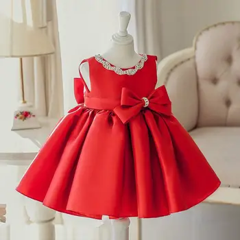 

Tick Tok New Flower Children's Dress Princess Dress Puff Dress Red Children's Evening Dress Girl's Birthday Performance Dresses