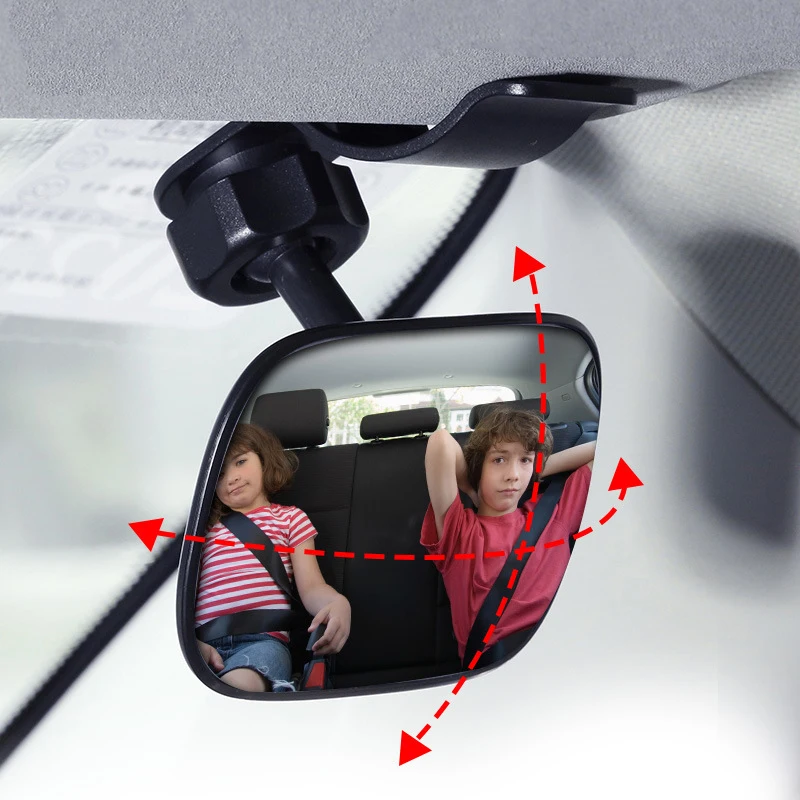 2 in 1 Mini Children Rear Convex Mirror Car Back Seat Baby Mirror Adjustable Auto Kids Monitor Safety Car Rearview mirror