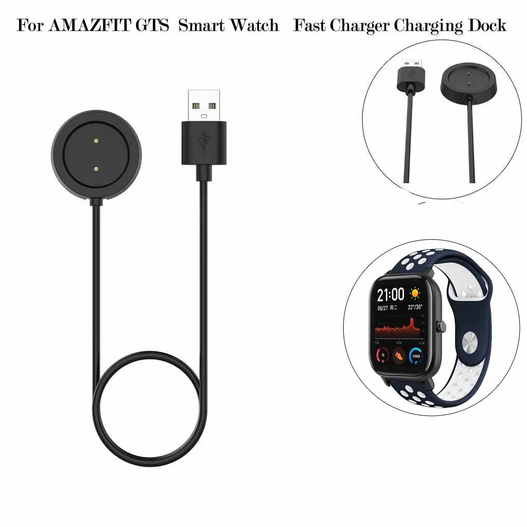 

For AMAZFIT GTS Smart Watch Fast Charger Charging Dock Lightweight DC5V 0.8A Input: DC5V 1A