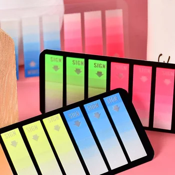 

Cute Colour Sticky Notes Kawaii Gradient Memo Pads Writing Stickers For Kids DIY Stationery School Office Supplies