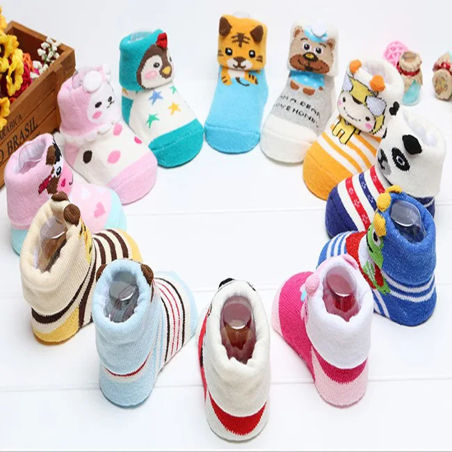 

Children's Socks Autumn Looped Pile Three-dimensional Socks Pure Cotton Babies' Socks Baby Toddler Floor Socks Glue Point Socks