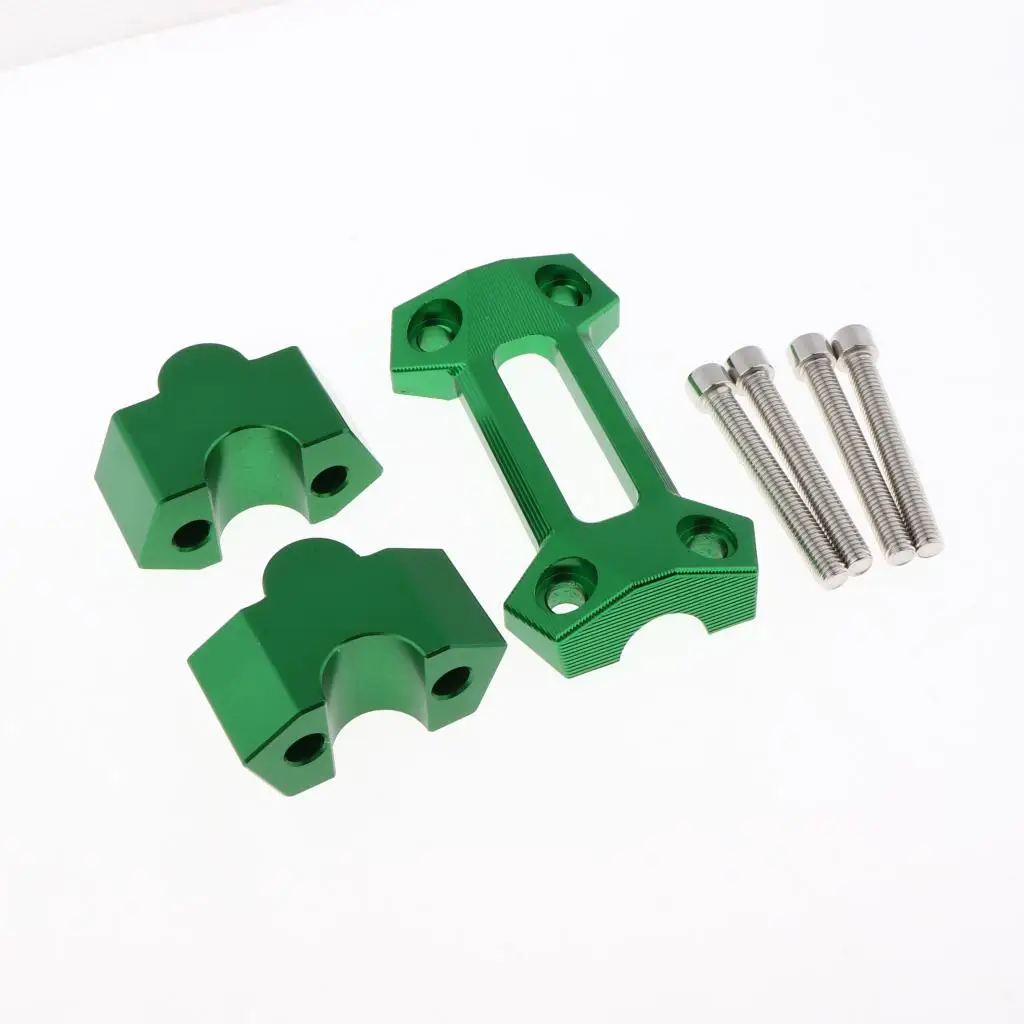 CNC Aluminum Handlebar Mount Riser Clamp For KAWASAKI Z250 Z300 Z800 Motorbikes