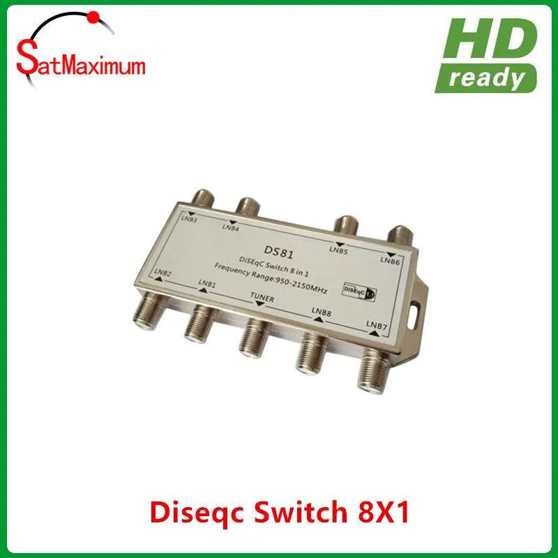 8x1 DiSEqC переключатель 8 в 1 спутниковый LNB мультикоммутатор