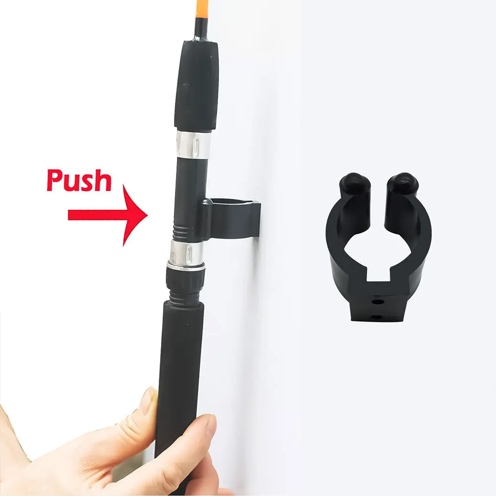 20Pc Fishing Rod Holder Stand Pole Storage Rack Tip Clamps Holder Clips Plastic Club Clip Pool Cues Exhibition Clip Fishing Tool