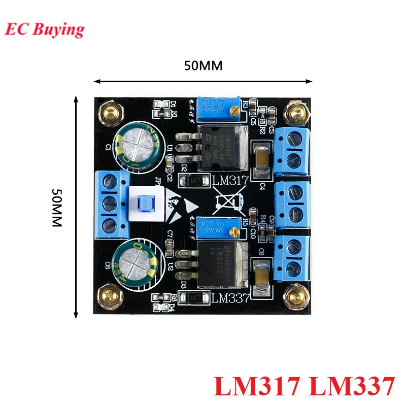 Lm317 Lm337 Állítható Szűrőelemek Diy Ac/Dc Feszültségszabályozó