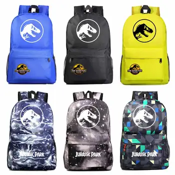 

Fashion Adventure Dinosaur Jurassic Park World Boy Girl Book School bag Women Bagpack Teenagers Schoolbags Men Student Backpack