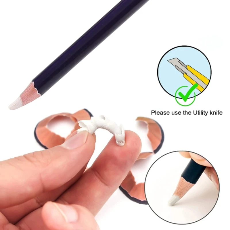 6PCS Artist Eraser Pencils Sketch Pencil Eraser Drawing Pen-Style Erasers Ideal for Artist Beginners Home School Office 3