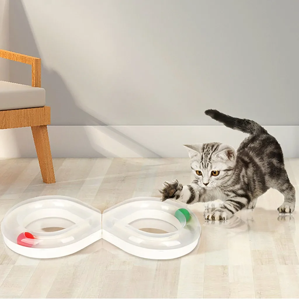 Игрушка для кошек, вращающаяся игрушка, Набор для игры с кошкой, котенок, английский короткий Маппет, обучающие игрушки для кошек, трек, интерактивный шарик-игрушка для питомцев, комбинированный шар