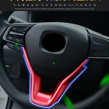 Автомобиль ABS пластик интерьер рулевого колеса Накладка для Honda Accord