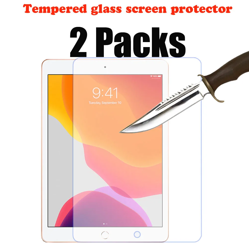 IPD10.2 glass 2PCS 2 упаковки протектор экрана из закаленного стекла для ipad 10,2 7-го поколения apple ipad Защитная пленка для экрана - Цвет: IPD10.2 glass 2PCS
