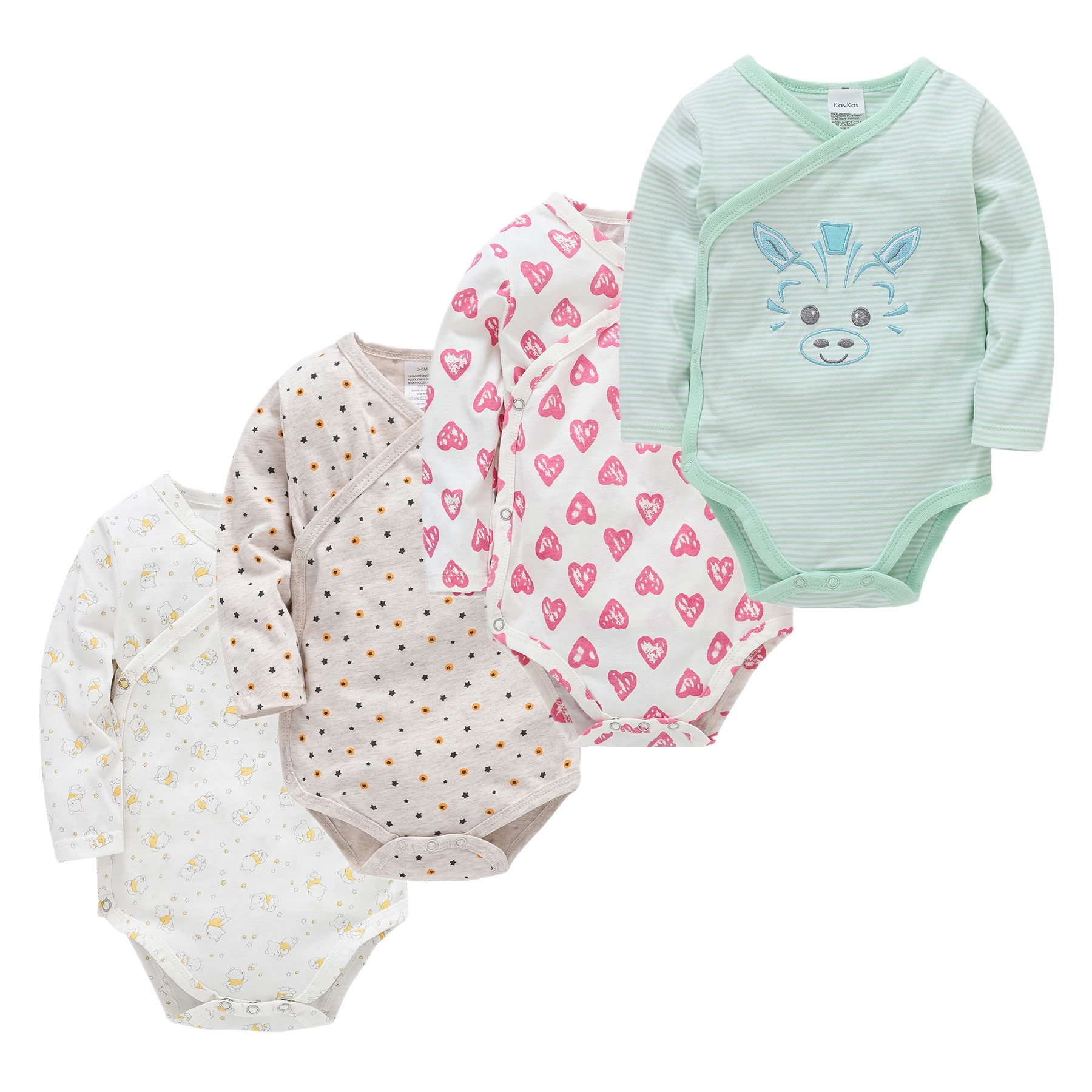 Pijamas De Bebe Cotton 0-12M Baby Sleepwear Kids Boy Girls Pajamas Warm Boys Girls Children Clothes Roupas Bebe Fille 2 3 4PCS