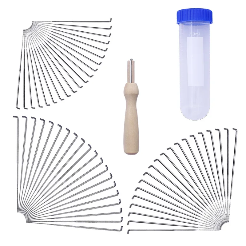 60pcs 3 Size Wool Felting Iron Needles Felt Tool Kit Needle Beginners