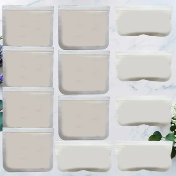 

3pcs in 1 Set PEVA Frosted Food Sealed Bag Freshness Protection Package Self Sealing Storage Bag for Fruit Vegetable(Random Colo