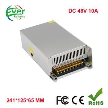 

48V 10A Power Supply SMPS Switching Power Supply AC To DC 220v to 48V 10A For CCTV LED S-500-48