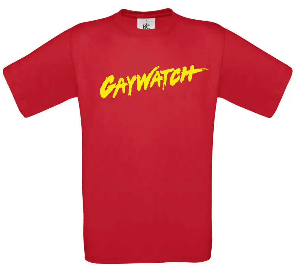 Футболка Gaywatch мужская с забавным принтом тенниска надписью baywatch benidorm подарок