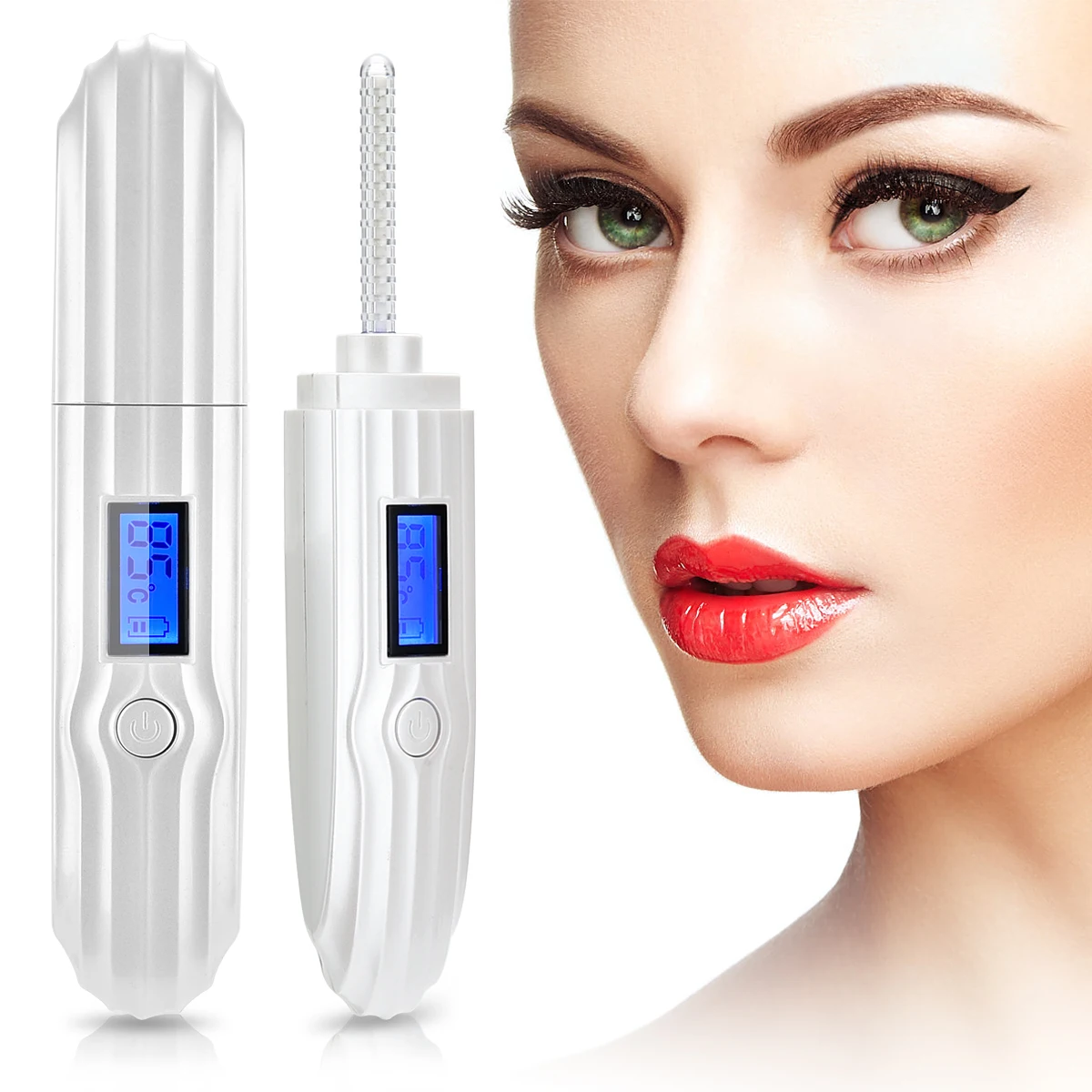 

MOFAJIANG Wave electric eyelash curler eyelash curler eyelash curler portable intelligent Three-gear temperature control